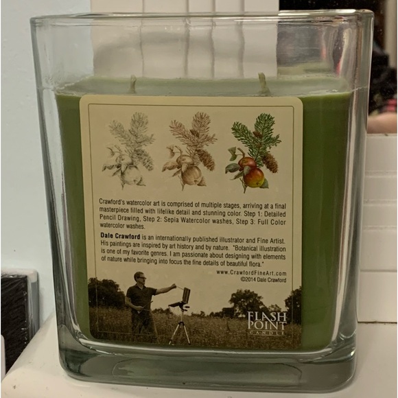 FLASHPOINT CANDLE “Falling Leaves” 2-WICK SOY CANDLE IN GLASS! Hand Poured USA - Picture 7 of 9
